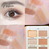 Glitter Matte Eyeshadow Palette Long-Lasting Eyeshadows Shiny Eye Colored Shadows Palettes Shadow