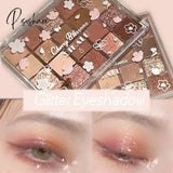 Glitter Matte Eyeshadow Palette Long-Lasting Eyeshadows Shiny Eye Colored Shadows Palettes Shadow