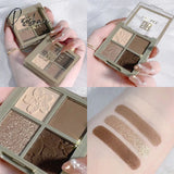 Glitter Matte Eyeshadow Palette Long-Lasting Eyeshadows Shiny Eye Colored Shadows Palettes Shadow