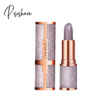 Glitter Matte Lipstick Waterproof Long Lasting Temperature Change Diamonds Non Stick Red Pink Lip