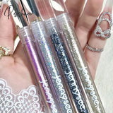 Glitter Matte Liquid Eyeshadow Waterproof Long-Lasting Shimmer Metallic Eye Liner Beauty Party