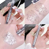 Glitter Matte Liquid Eyeshadow Waterproof Long-Lasting Shimmer Metallic Eye Liner Beauty Party