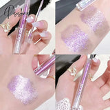 Glitter Matte Liquid Eyeshadow Waterproof Long-Lasting Shimmer Metallic Eye Liner Beauty Party