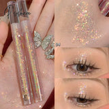 Glitter Sequins Liquid Eyeshadow Highlighter Waterproof Pearlescent Shiny Diamonds Eyeliner Lying