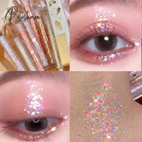 Glitter Sequins Liquid Eyeshadow Highlighter Waterproof Pearlescent Shiny Diamonds Eyeliner Lying