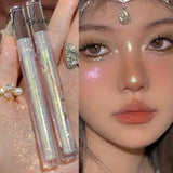 Glitter Sequins Liquid Eyeshadow Highlighter Waterproof Pearlescent Shiny Diamonds Eyeliner Lying