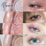 Gorgeous Glitter Eyeshadow Earth Tones Long Lasting Waterproof Pearlescent Shimmer Eye Shadow