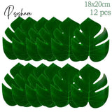 Green Artificial Tropical Palm Leaves Hawaiian Luau Party Safari Jungle Birthday Decor Hawaii