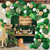 Green Balloon Garland Arch Kit Jungle Safari Party Baloon Wild One Birthday Decor Kids Baby Shower