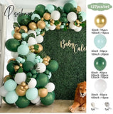 Green Balloon Garland Arch Kit Jungle Safari Party Baloon Wild One Birthday Decor Kids Baby Shower