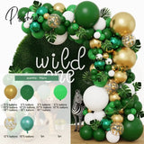 Green Balloon Garland Arch Kit Jungle Safari Party Baloon Wild One Birthday Decor Kids Baby Shower