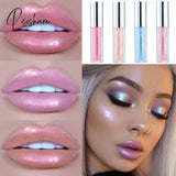 Handaiyan 6 Colors Lip Gloss Longlasting Glitter Red Nude Lipstick Liquid Waterproof Moisturize