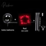 Handle Led Balloon With Sticks Luminous Transparent Helium Bobo Ballons Wedding Birthday Party