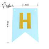 Happy Birthday Banner Paper Bunting Garland Banners Flags Diy Party Decoration Boys Girl Baby