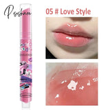 Heart-Shaped Lip Glaze Jelly Mirror Lipstick Waterproof Non-Stick Cup Gloss Clear Makeup Lasting