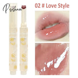 Heart-Shaped Lip Glaze Jelly Mirror Lipstick Waterproof Non-Stick Cup Gloss Clear Makeup Lasting