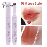 Heart-Shaped Lip Glaze Jelly Mirror Lipstick Waterproof Non-Stick Cup Gloss Clear Makeup Lasting