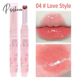 Heart-Shaped Lip Glaze Jelly Mirror Lipstick Waterproof Non-Stick Cup Gloss Clear Makeup Lasting