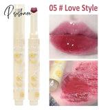 Heart-Shaped Lip Glaze Jelly Mirror Lipstick Waterproof Non-Stick Cup Gloss Clear Makeup Lasting