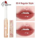 Heart-Shaped Lip Glaze Jelly Mirror Lipstick Waterproof Non-Stick Cup Gloss Clear Makeup Lasting