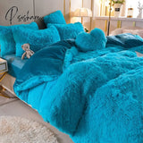 High-End Luxury Mink Velvet Duvet Cover Thickened Warm Lamb Wool Plush Quilt 1 Pcs Pillow Case