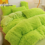 High End Warm Long Plush King Size Duvet Cover 220X240Cm Solid Furry Queen Quilt Soft Comfortable