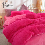 High End Warm Long Plush King Size Duvet Cover 220X240Cm Solid Furry Queen Quilt Soft Comfortable