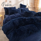 High End Warm Long Plush King Size Duvet Cover 220X240Cm Solid Furry Queen Quilt Soft Comfortable