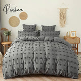 High Quality Crafts With Furball Double Bed Duvet Cover Set 220X240 Tufted King Size Bedding Queen