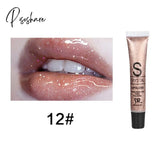 Hot 12Ml Candy Color Waterproof Lip Gloss Makeup Lipgloss Long Lasting Glitter Liquid Lipstick For