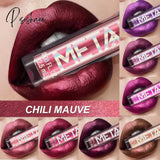 Hot 1Pc Matte Glitter Liquid Lipstick Makeup Waterproof Metallic Lip Gloss Set Long-Lasting Shimmer