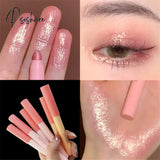 Hot Eye Shadow Stick Diamond Glitter Silkworm Highlighter Lasting Korean Makeup Pink Gold Eyeliner