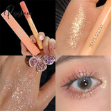 Hot Eye Shadow Stick Diamond Glitter Silkworm Highlighter Lasting Korean Makeup Pink Gold Eyeliner