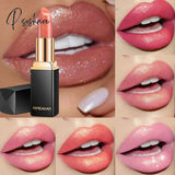 Hot Sales Luxury Lipstick Shiny Lips Makeup Waterproof Shimmer Long Lasting Pigment Nude Pink