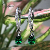 Huitan Delicate Pear Cz Drop Earrings Women Crystal High Quality Versatile Nice Gift Love Fashion