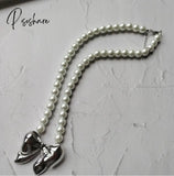 Hyperbole Temperament Metal Sweet Bowknot Pendant Necklaces For Women Anniversary Fashion Vintage