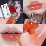 Ice Mountain Crystal Jelly Lip Gloss Transparent Glass Oil Long-Lasting Moisturizing Waterproof