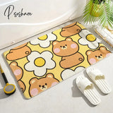 Ins Cute Bath Mat Cartoon Animals Pets Doormat Soft Rug Home Entrance Carpet Bedroom Bathroom Door