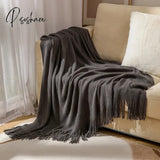 Ins Pink Blanket Luxury Bed Towel Knitted Nap Warm Soft For Beds Sofa Throw Modern Simple Bedspread