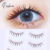 Japanese False Eyelashes 5 Pairs Sharp Tail Natural Handmade Supernatural Life Short Bridal Makeup
