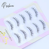 Japanese False Eyelashes 5 Pairs Sharp Tail Natural Handmade Supernatural Life Short Bridal Makeup