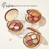 Kiss Beauty Ink Dyed Four-Color Eye Shadow Plate Pearlescent Matte Flash Makeup Color Retro Oil