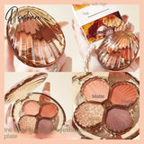 Kiss Beauty Ink Dyed Four-Color Eye Shadow Plate Pearlescent Matte Flash Makeup Color Retro Oil