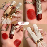 Lace Matte Lipsticks 6 Colors Waterproof Moisturizing Non-Drying Velvet Red Lip Stick Long-Lasting