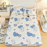 Laminated Cotton Bed Sheet With Elastic Band Mattress Protector Cover Adjustable Fitted 160X200