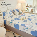 Laminated Cotton Bed Sheet With Elastic Band Mattress Protector Cover Adjustable Fitted 160X200