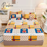 Laminated Cotton Bed Sheet With Elastic Band Mattress Protector Cover Adjustable Fitted 160X200