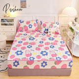 Laminated Cotton Bed Sheet With Elastic Band Mattress Protector Cover Adjustable Fitted 160X200