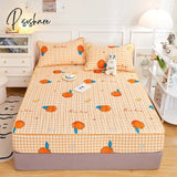 Laminated Cotton Bed Sheet With Elastic Band Mattress Protector Cover Adjustable Fitted 160X200