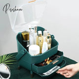 Large Capacity Cosmetic Storage Box Waterproof Dustproof Bathroom Desktop Beauty Makeup Organizer